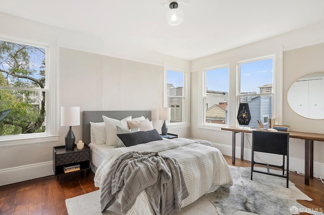 1908 Buchanan St, San Francisco, CA 94115 - bedroom with multiple windows and wood finished floors