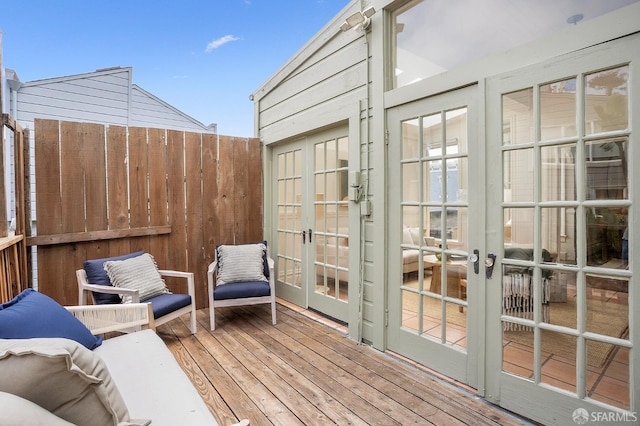 1908 Buchanan St, San Francisco, CA 94115 - wooden terrace featuring french doors