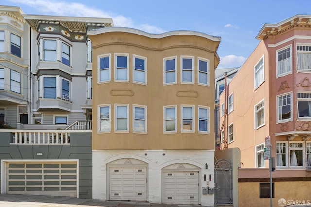 view of property with an attached garage