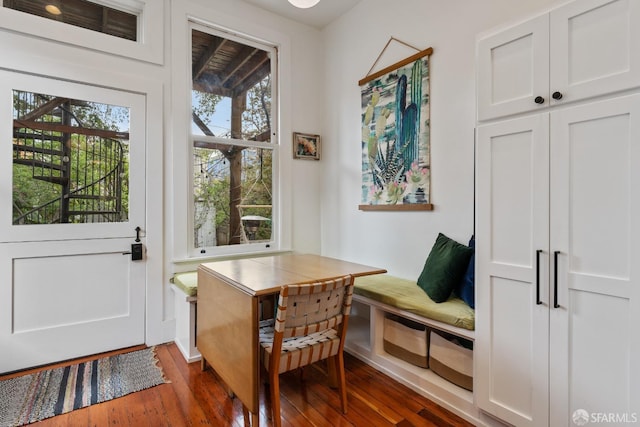 719-721 Shotwell St, San Francisco, CA 94110 - entryway with dark wood-type flooring and baseboards