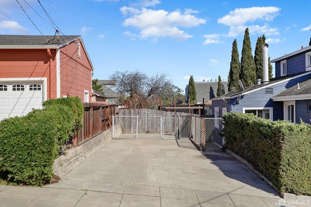 view of patio / terrace with a gate and fence