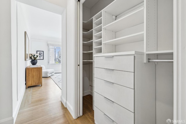 2100 Green St Unit 302, San Francisco, CA 94123 - walk in closet with light wood finished floors