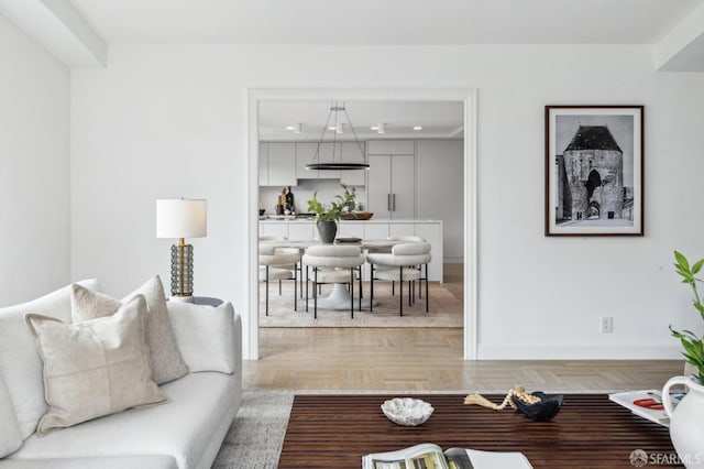 2100 Green St Unit 302, San Francisco, CA 94123 - living room featuring baseboards