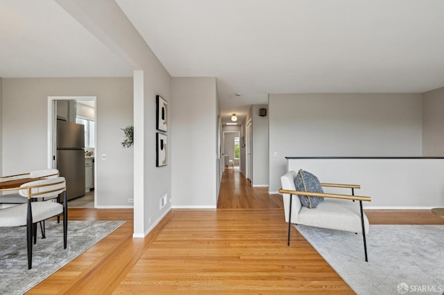 316 Gold Mine Dr, San Francisco, CA 94131 - hallway featuring light wood-style flooring and baseboards