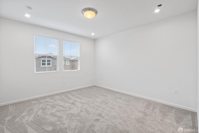 view of carpeted empty room