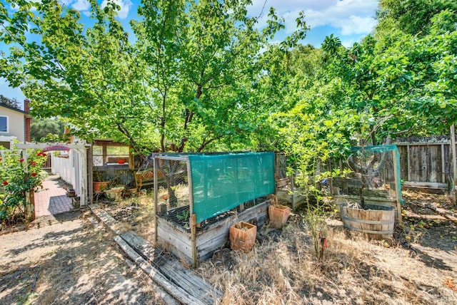 1723 Astoria Dr, Fairfield, CA 94534 - view of yard featuring exterior structure and a vegetable garden