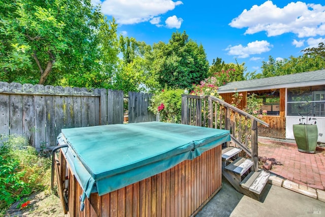 1723 Astoria Dr, Fairfield, CA 94534 - view of patio / terrace with a hot tub