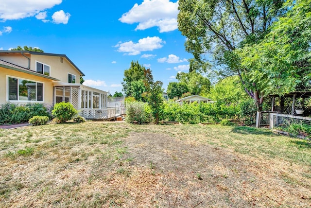 1723 Astoria Dr, Fairfield, CA 94534 - view of yard featuring a sunroom