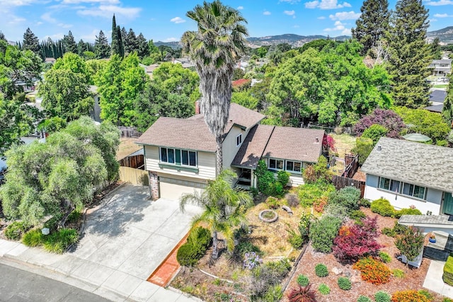 1723 Astoria Dr, Fairfield, CA 94534 - drone / aerial view of a mountain backdrop