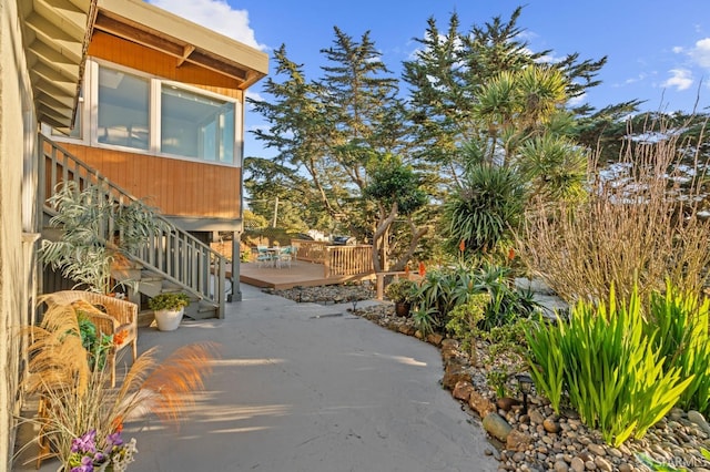 view of patio / terrace with a deck