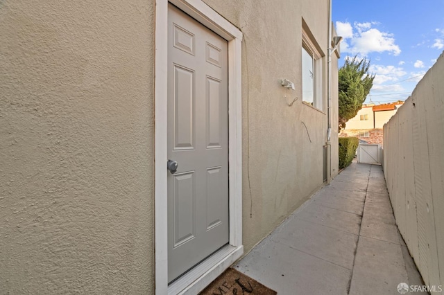 view of entrance to property