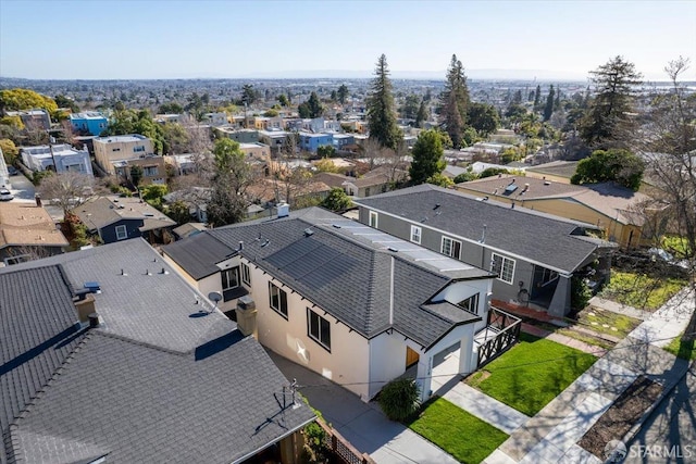 bird's eye view featuring a residential view