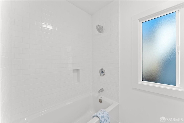 bathroom featuring shower / tub combination