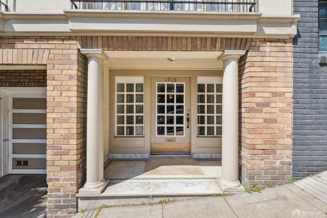 1915 Laguna St Unit 2, San Francisco, CA 94115 - doorway to property with a garage and brick siding