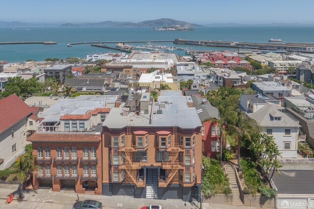762 Bay St, San Francisco, CA 94109 - bird's eye view of a water and mountain view and a notable bridge