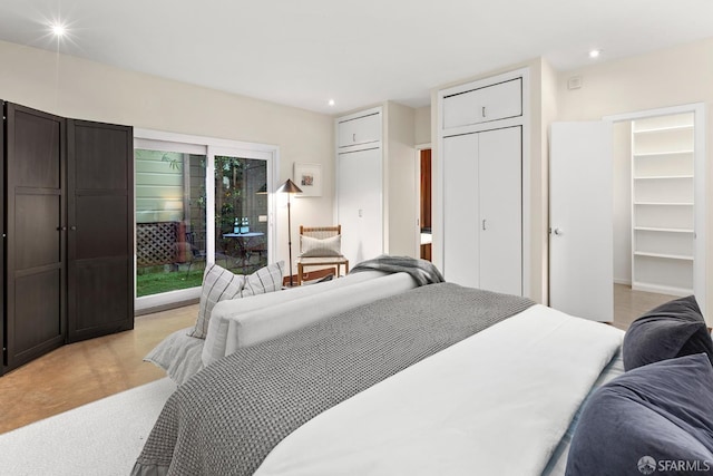 762 Bay St, San Francisco, CA 94109 - bedroom with access to outside and recessed lighting