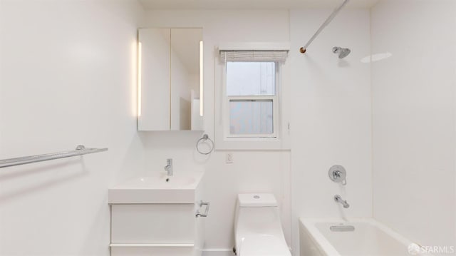 1338 Stevenson St, San Francisco, CA 1906 - bathroom with vanity and washtub / shower combination