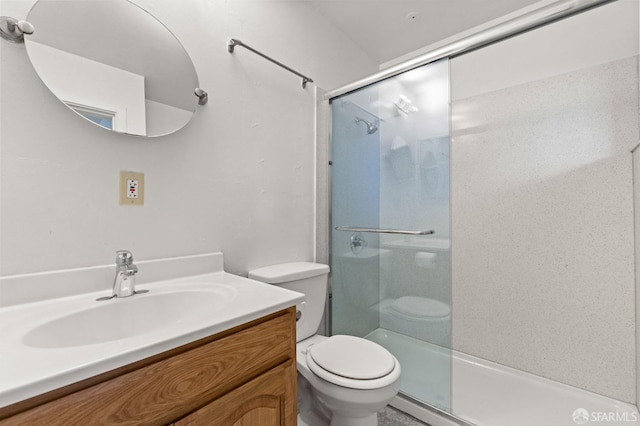 737 Minna St, San Francisco, CA 94103 - full bath featuring vanity, a stall shower, and toilet