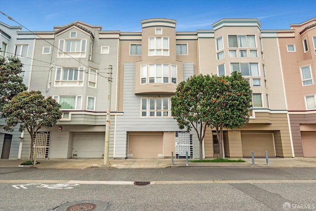 exterior space with an attached garage