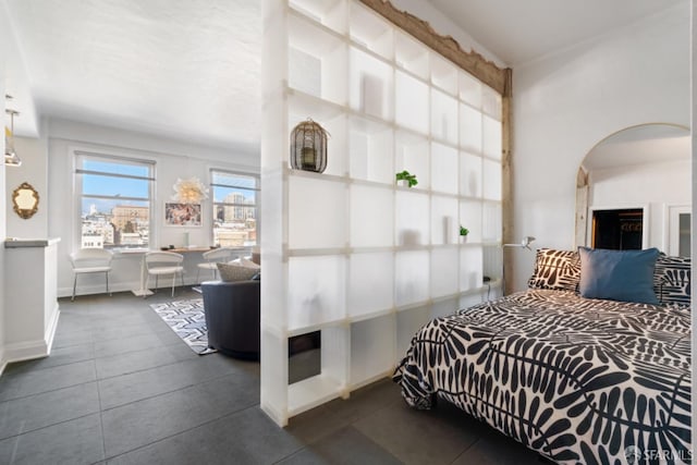 view of tiled bedroom