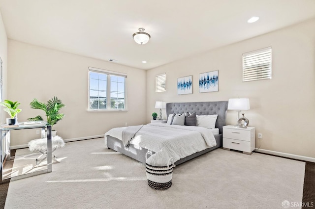 bedroom with carpet floors