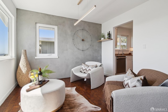 interior space featuring wood finished floors