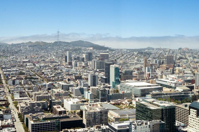 city view with a mountain view
