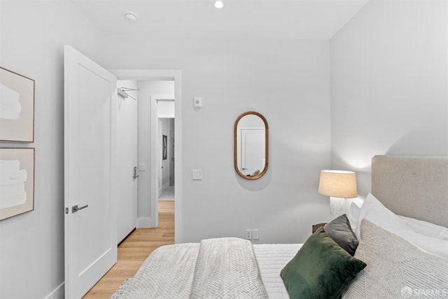 38 Steiner St Unit 303, San Francisco, CA 94114 - bedroom featuring light wood finished floors and recessed lighting
