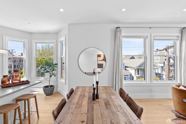 38 Steiner St Unit 303, San Francisco, CA 94114 - dining area featuring light wood-type flooring and recessed lighting