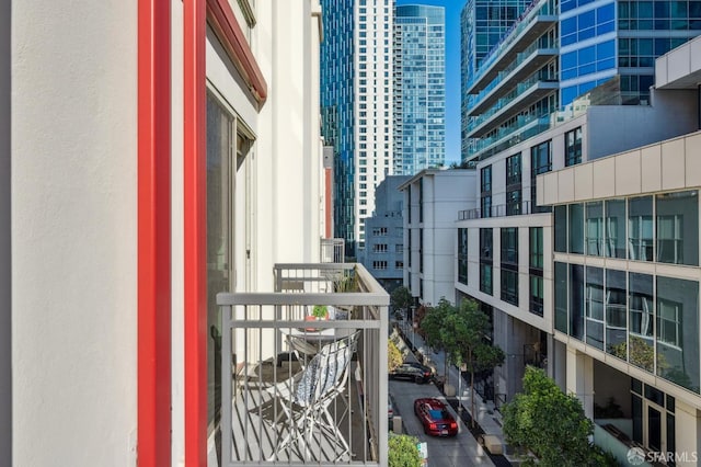 view of balcony