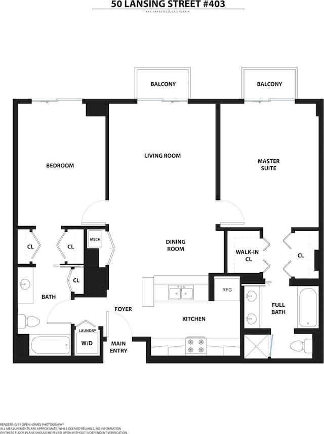 50 Lansing St Unit 403, San Francisco, CA 94105 - room layout