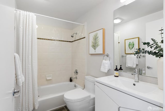 1829 15th St Unit 1, San Francisco, CA 94103 - full bathroom featuring toilet, vanity, and shower / bath combo with shower curtain