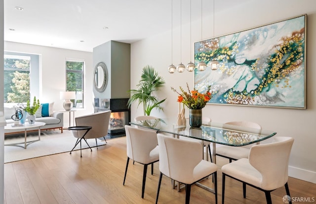 1829 15th St Unit 1, San Francisco, CA 94103 - dining space with recessed lighting, wood finished floors, and baseboards