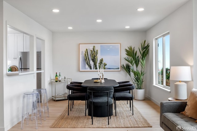 281 Polaris Way, Daly City, CA 94014 - dining room featuring healthy amount of natural light, light wood-type flooring, and recessed lighting