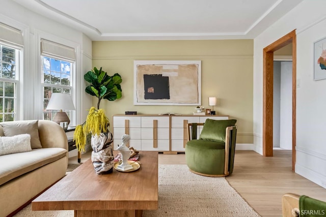 1210 40th Ave, San Francisco, CA 94122 - living area with wood finished floors and baseboards