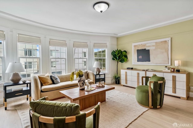 1210 40th Ave, San Francisco, CA 94122 - living room featuring light wood-style flooring and baseboards