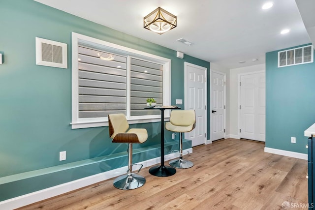 1210 40th Ave, San Francisco, CA 94122 - dining space with wood finished floors and recessed lighting