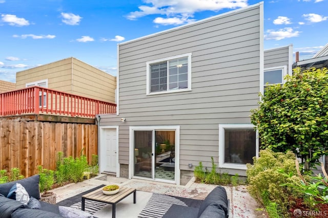1210 40th Ave, San Francisco, CA 94122 - back of house featuring a patio area and an outdoor hangout area