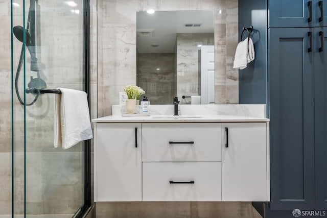 1210 40th Ave, San Francisco, CA 94122 - full bath with vanity and a stall shower