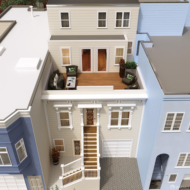 3029-3031 Laguna St, San Francisco, CA 94123 - back of property with a balcony