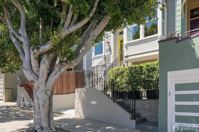 3790 Cesar Chavez St, San Francisco, CA 94110 - view of side of home with stairway