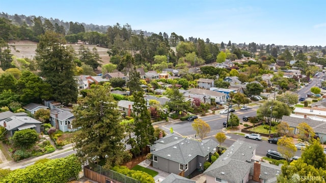 drone / aerial view with a residential view