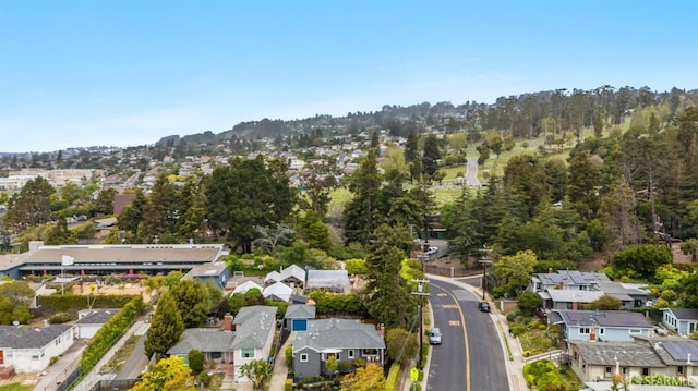 bird's eye view with a residential view