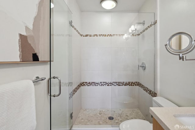 75 Moss St Unit 14, San Francisco, CA 94103 - bathroom with toilet, a stall shower, and vanity