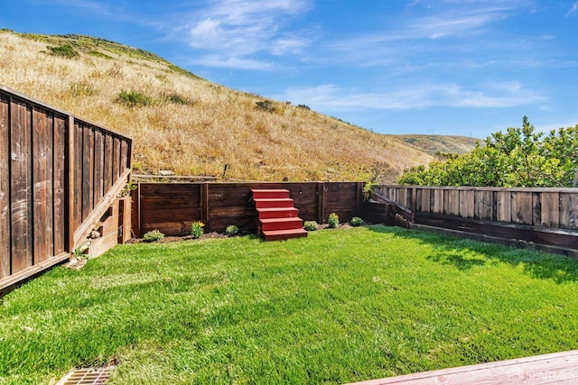 32 Highcrest Ln, South San Francisco, CA 94080 - view of yard with a mountain view