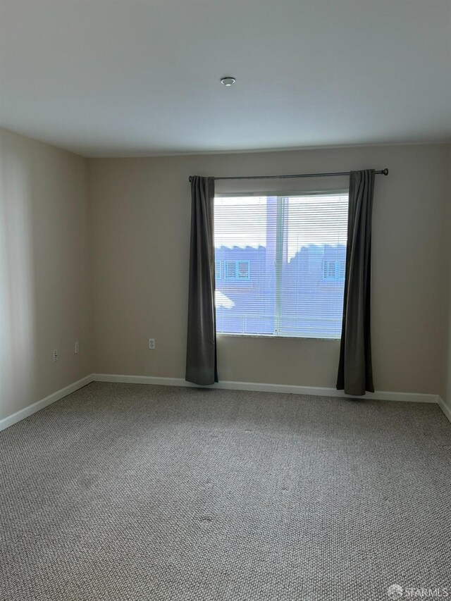 spare room with carpet floors