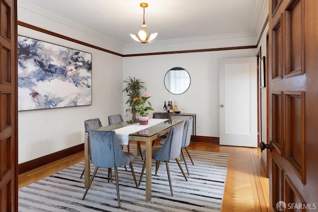 1751 25th Ave, San Francisco, CA 94122 - dining space featuring baseboards and ornamental molding