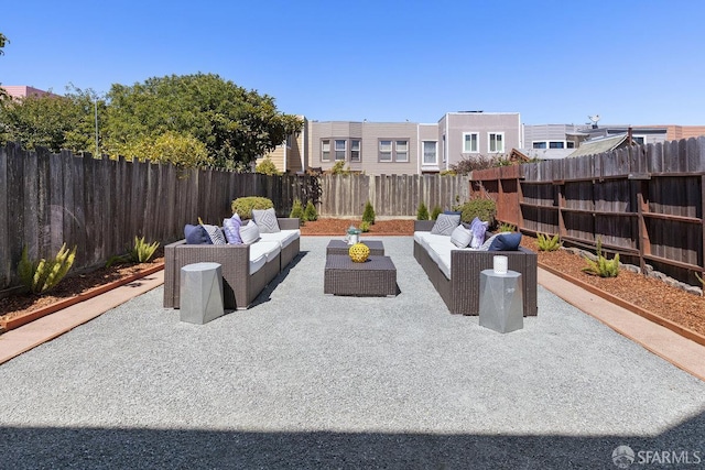 1751 25th Ave, San Francisco, CA 94122 - fenced backyard featuring an outdoor hangout area and a patio area