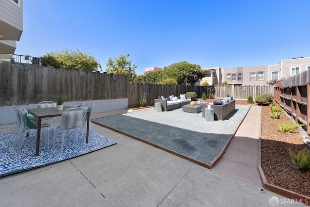 1751 25th Ave, San Francisco, CA 94122 - fenced backyard featuring an outdoor hangout area, a patio, and outdoor dining area