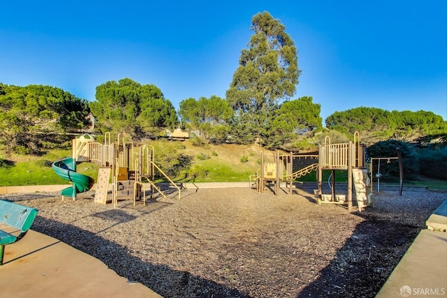 view of jungle gym